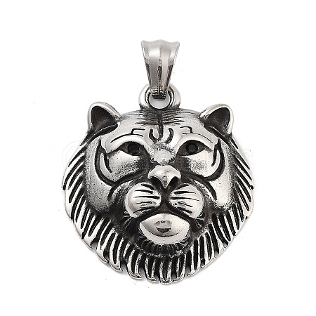 Retro 304 Stainless Steel Pendants STAS-I205-36AS-A-1
