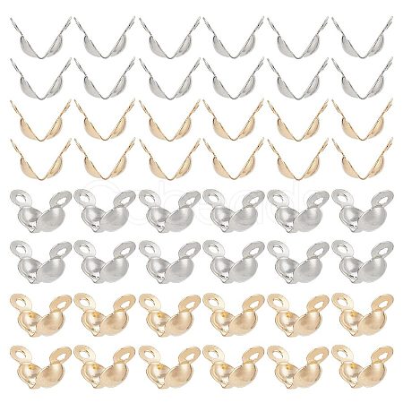 600Pcs 2 Colors 304 Stainless Steel Bead Tips STAS-SC0005-04-1