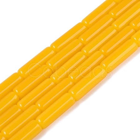 Imitation Jade Glass Beads Strands GLAA-N070-01A-B03-1