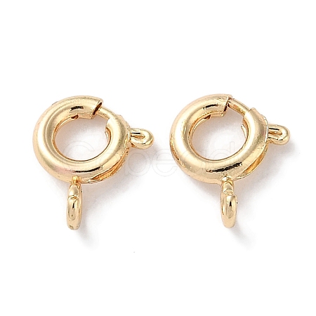 Rack Plating Brass Spring Ring Clasps KK-F090-22LG-1