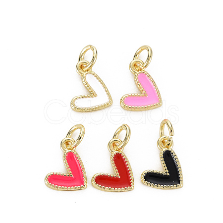 Brass Enamel Charms KK-Q283-055-NR-1