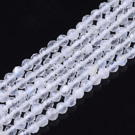Natural Rainbow Moonstone Beads Strands G-R465-02B-1