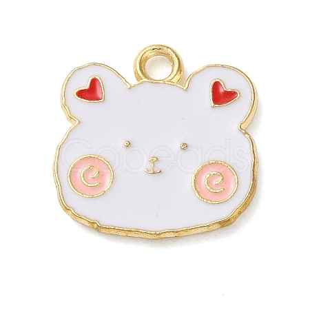 Cute Animal Alloy Enamel Pendants ENAM-U002-03C-KCG-1