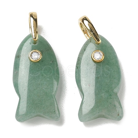 Natural Green Aventurine Pendants G-A297-01G-20-1