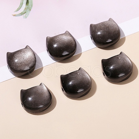 Natural Silver Obsidian Beads PW-WG16745-02-1