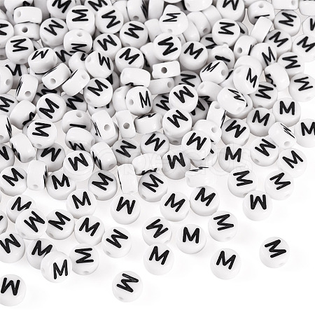 500Pcs Acrylic Beads SACR-TA0001-55M-1