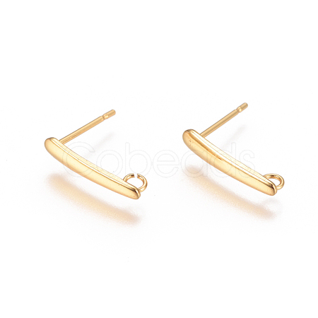 PVD Vacuum Plating 304 Stainless Steel Ear Stud Components STAS-I120-18A-G-1