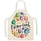 Cute Easter Egg Pattern Polyester Sleeveless Apron, with Double Shoulder Belt, for Household Cleaning Cooking, Colorful, 470x380mm