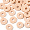 Handmade Polymer Clay Beads, Disc/Flat Round, Heishi Beads, PeachPuff, 6x1mm, Hole: 2mm, about 23500pcs/1000g