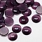 Cat Eye Cabochons, Half Round, Purple, 14x3mm