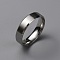 Matte Style 304 Stainless Steel Wide Band Finger Rings for Women Men, Plain Band Rings, Stainless Steel Color, 6mm, Inner Diameter: US Size 11 3/4(21.3mm)