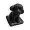 Natural Obsidian Ornament Home Desktop Decoration Craft, Dog, 60mm