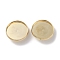 Iron Button Cabochon Settings, Light Gold, 19.5x6mm