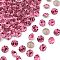 Preciosa&reg MAXIMA Crystal Round Stones, Czech Crystal, Dura Foiling, Round(431 11 615 Chaton), 70010 Rose, SS8/PP17(2.3~2.5mm)