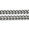 Unwelded Aluminum Curb Chains, Gunmetal, 11x8.4x2.2mm