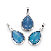 Natural Agate Pendants G-L512-C26-1