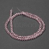 Faceted(32 Facets) Round Glass Beads Strands X-EGLA-J042-4mm-19-3