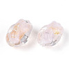 Handmade Gold & Silver Foil Glass Beads FOIL-N030-02H-3