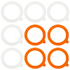 14Pcs 2 Colors Silicone Jar Gaskets AJEW-CN0007-09-7