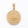 Real 18K Gold Plated 304 Stainless Steel Pendants STAS-H372-01H-1