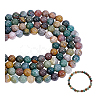 4Strands Natural Indian Agate Bead Strands G-PH0002-94-6