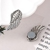 304 Stainless Steel Wing Clip-on Earrings EJEW-B116-04P-2