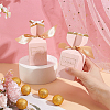 Wedding Paper Candy Gift Packaging Boxes with Polyester Ribbon CON-WH0105-07-3