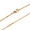 PVD Vacuum Plating 304 Stainless Steel Cable Chain Necklace NJEW-S420-008A-G-2