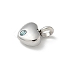304 Stainless Steel Rhinestone Pendants STAS-R139-01P-01-2