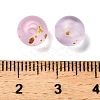 Frosted Transparent Acrylic Beads OACR-F013-13J-3