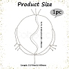 Brass Rhinestone Bridal Headbands for Women OHAR-WH20014-003S-2