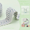 5 Yards Polycotton Jacquard Arrow Ribbon OCOR-WH0078-173C-4