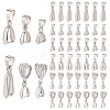 48Pcs 6 Styles Brass Ice Pick Pinch Bails KK-ME0002-93P-1