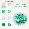 120Pcs 4 Colors ABS Plastic Imitation Pearl European Beads FIND-SC0022-07A-2