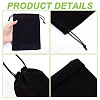 Velvet Packing Pouches Drawstring Bags ABAG-WH0046-30D-5