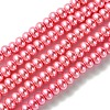 Eco-Friendly Spray Painted Glass Rondelle Bead Strands DGLA-L003-3x5mm-26-1
