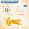 40Pcs 2 Colors Brass Clip-on Earring Findings KK-SP0001-13-2
