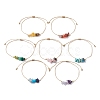 7Pcs 7 Styles Natural & Synthetic Mixed Gemstone Braided Bead Bracelets Set BJEW-JB11034-4