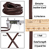 Flat Cowhide Leather Cord WL-GF0001-10B-03-2