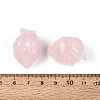 Natural Rose Quartz Heart Beads G-T144-04A-3
