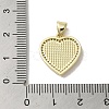 Brass Micro Pave Clear Cubic Zirconia Pendants KK-I708-03B-G-3