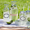6 Sheets 3 Styles PVC Blank Self-Adhesive Stickers for Seasoning Jar DIY-GO0001-19-7