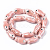 Handmade Porcelain Ceramic Beads Strands PORC-T006-03I-2