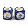 Printed Opaque Acrylic Beads SACR-A009-01G-2