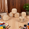 Schima Wood Blank Dice WOOD-WH0124-154B-4