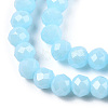 Electroplate Glass Beads Strands EGLA-A034-P1mm-A04-2