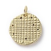 Brass Micro Pave Cubic Zirconia Pendants ZIRC-G157-03J-01G-2