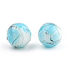 Drawbench & Baking Paint Glass Beads Strands GLAA-S176-6mm-02-1