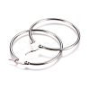 Tarnish Resistant 201 Stainless Steel Big Hoop Earrings X-EJEW-F237-02B-P-2