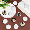 DIY Sublimation Blank Flat Round Brooch Pin Making Kit DIY-WH0430-387A-4